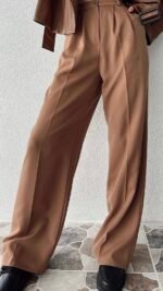 Pantalon Palazzo Marron – Image 2