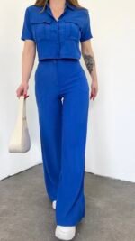 Ensemble Bleu Mini Chemise – Image 3