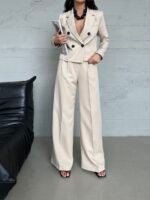 Costume Classique Mini Veste beige