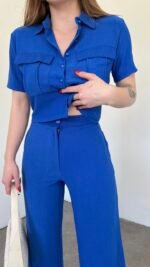 Ensemble Bleu Mini Chemise – Image 4