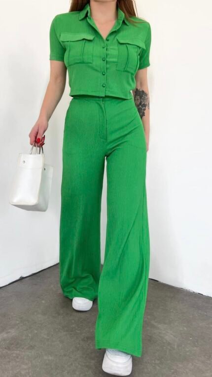 Ensemble Vert Mini Chemis