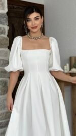 Robe Rosette Blanche – Image 2