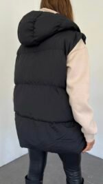 Doudoune sans manche noir – Image 2