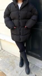Doudoune bouffante Noir – Image 2