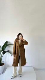 Trench long doublé Marron – Image 2