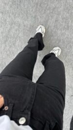 Jean taille haute noir – Image 4