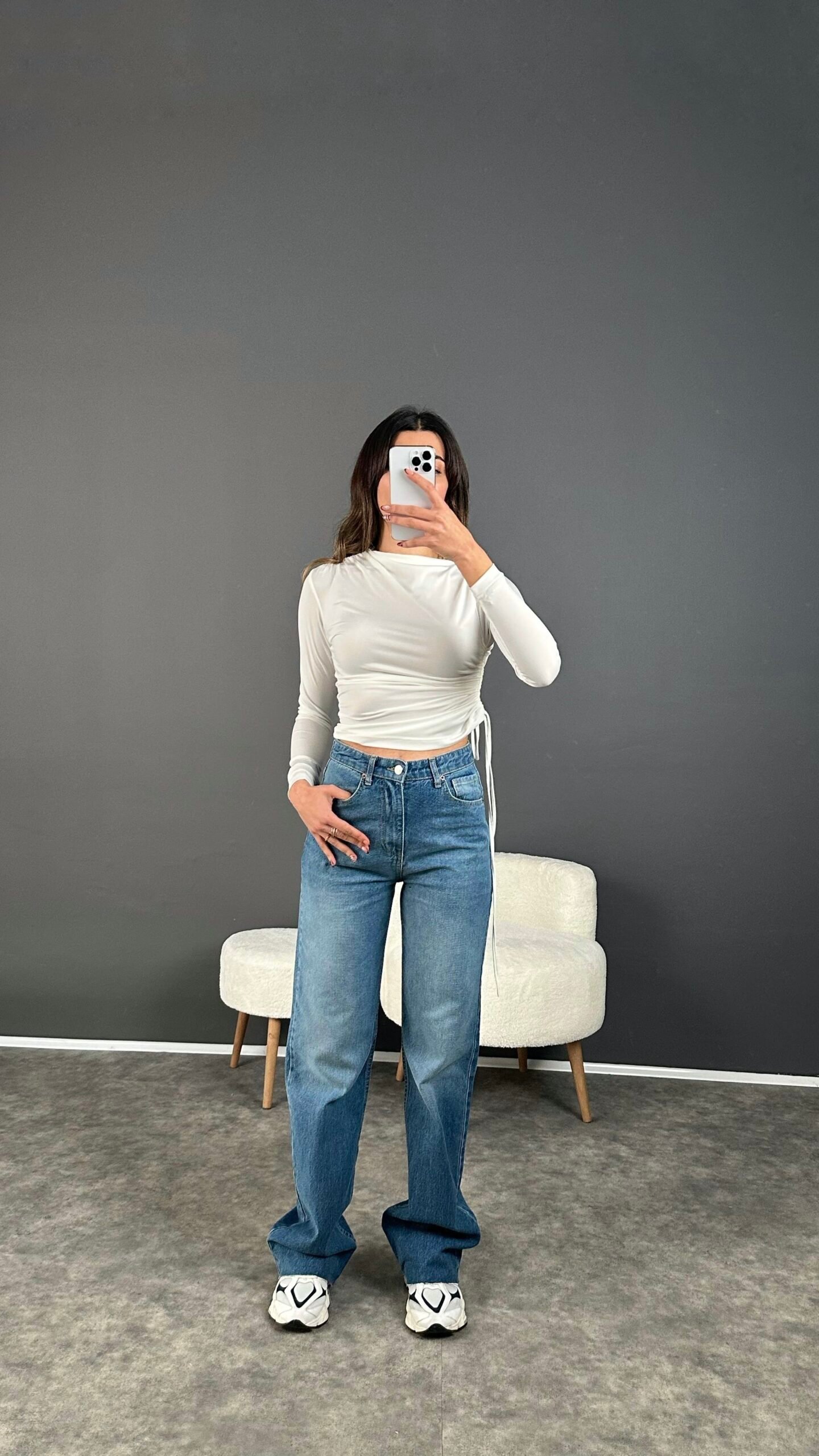 IMG_9994 Poe Smoked Cut Leg Jean à jambe droite – Image 1