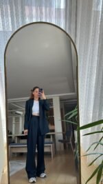 Costume Oversize Pantalon Blazer Bleu nuit