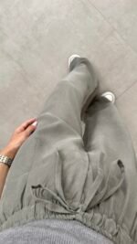 Liza pantalons Haki Basic Palazzo – Image 2
