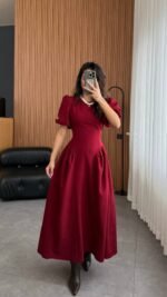 Butterfly Dress Bordo