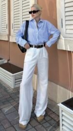 Flora chemise bleu – Image 2