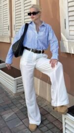 Flora chemise bleu – Image 3