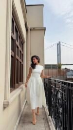 Robe ballon Pintrest blanche