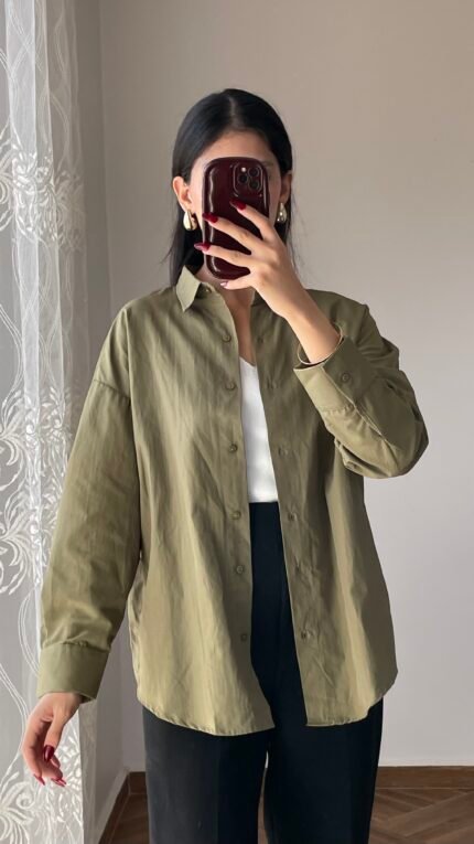 Laya Oversize Shirt vert khaki