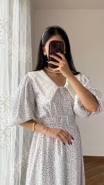 Dress white black – Image 2