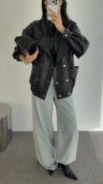 Leather jacket Black