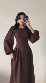 Butterfly dress brown